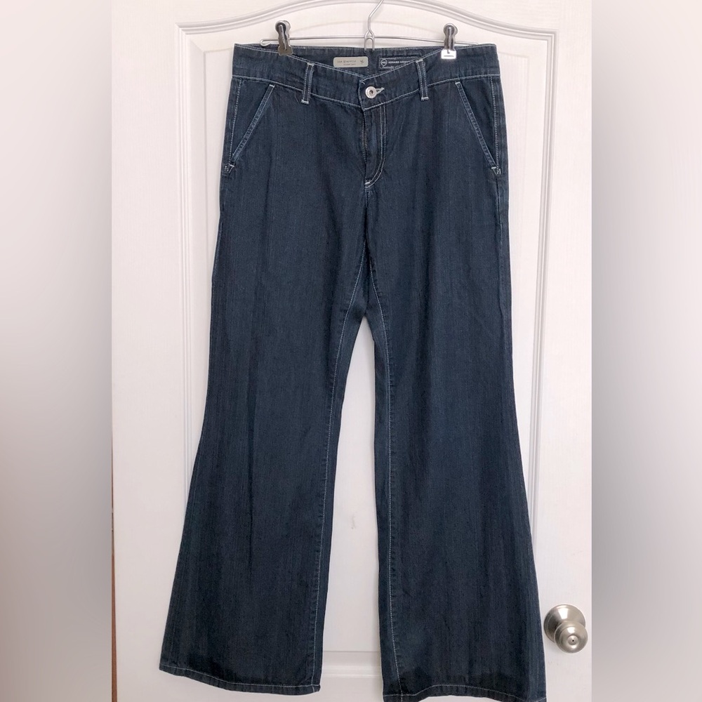 Adriano Goldschmied “the Everette” dark blue, low rise trouser pants